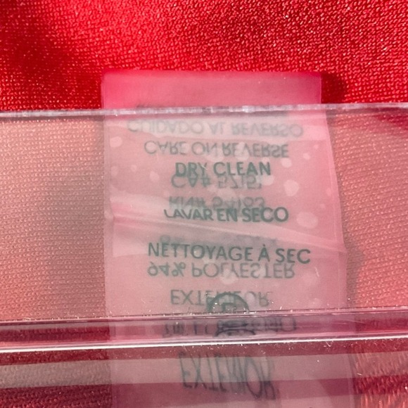 Calvin Klein Womens Red Mock Neck Bow Sheath Dress Office Siren Gold Zipper 12 - Picture 9 of 13